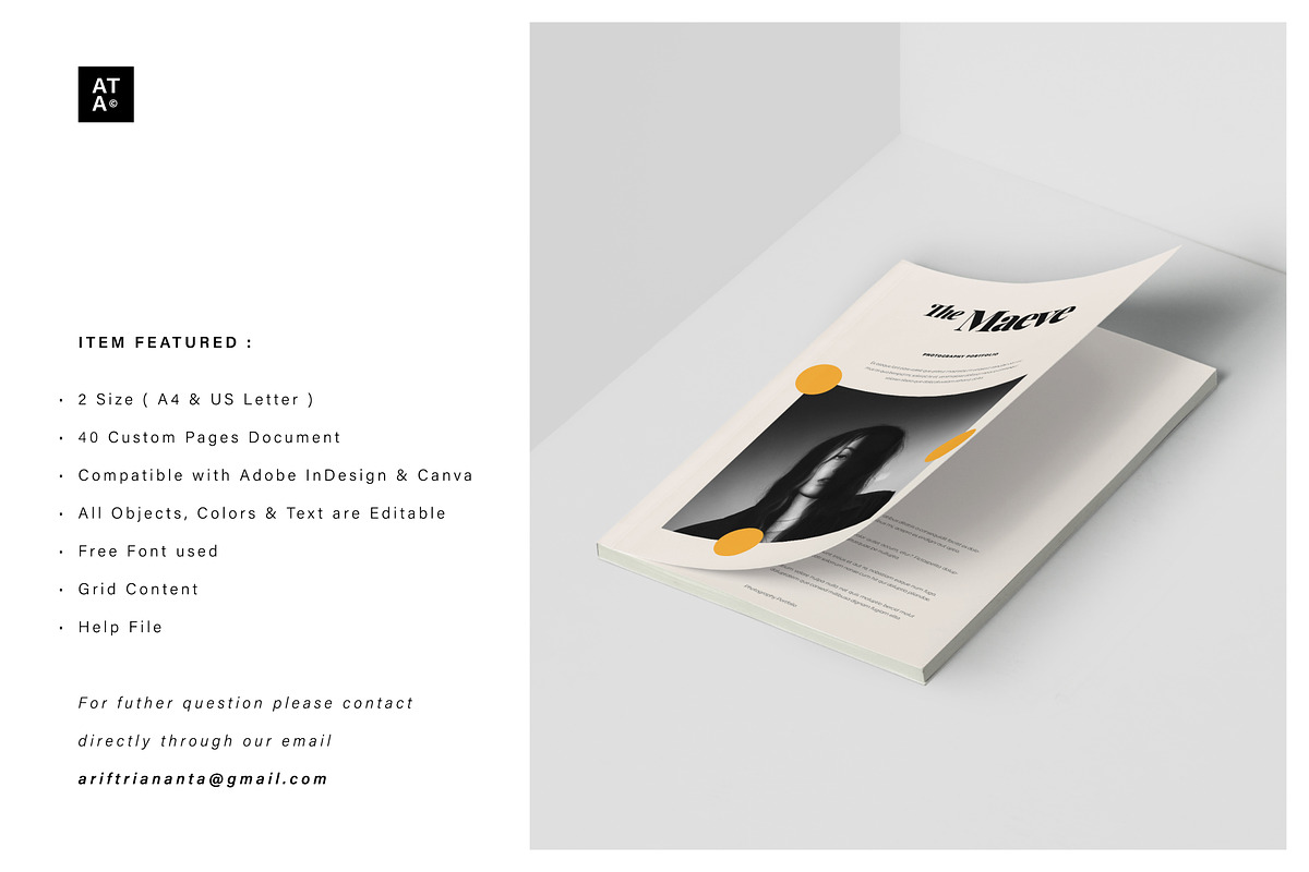 MAEVE Creative Portfolio, a Magazine Template by Arif Tri Ananta (Photo 13 of 14)