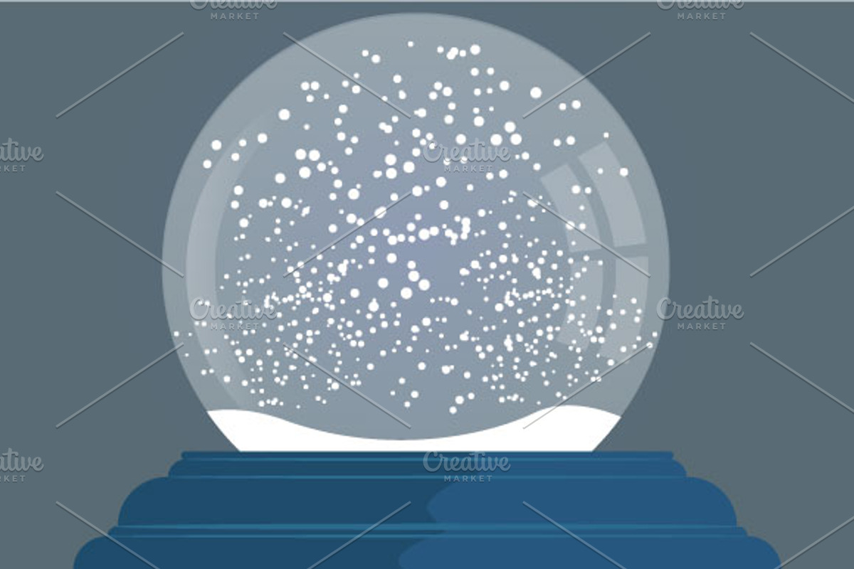 SET Snow globe - Christmas toy, a Decorative Illustration by pashigorov (Photo 7 of 12)