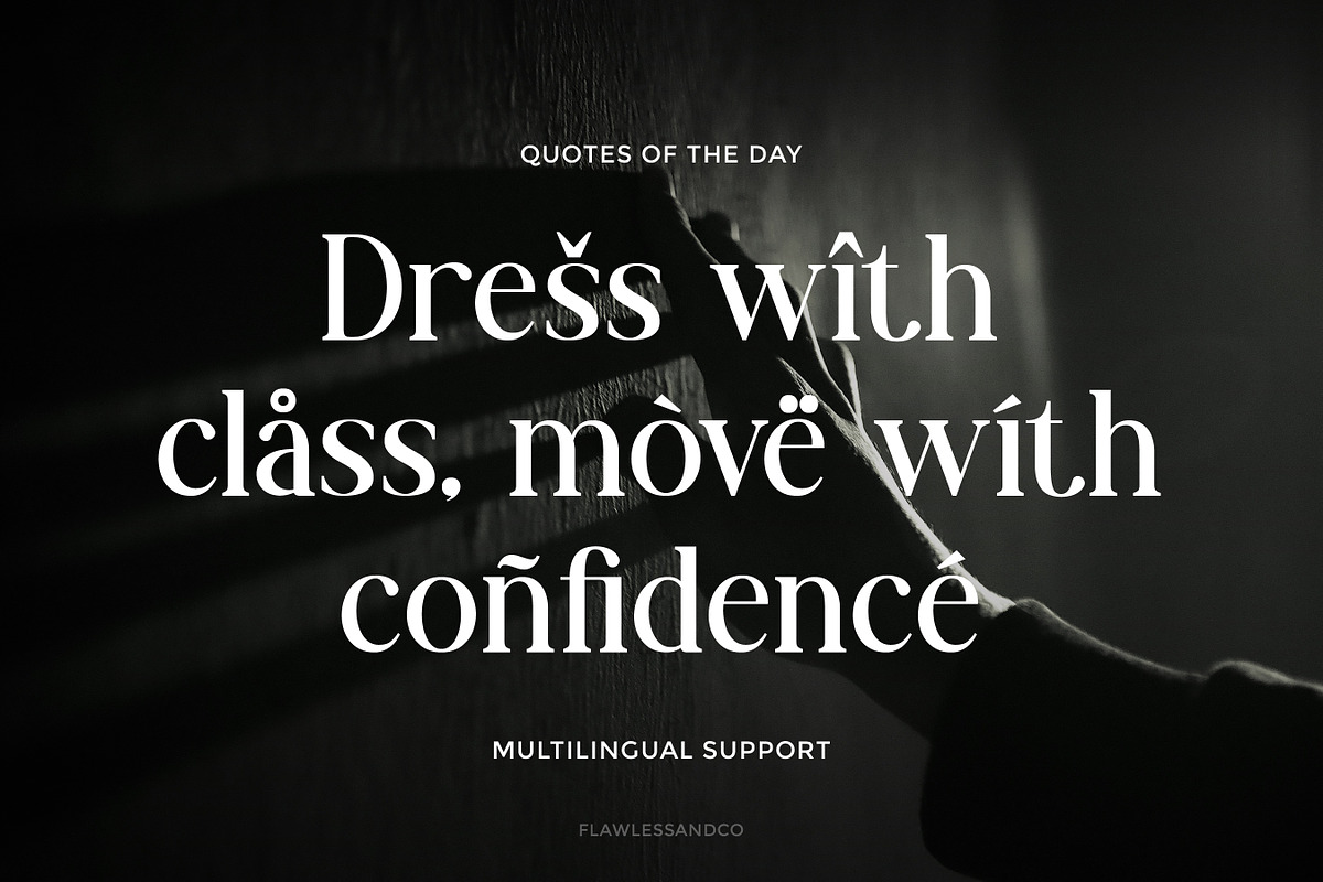 Not Reality - Retro Serif Font, a Serif Font by Flawless And Co (Photo 5 of 10)
