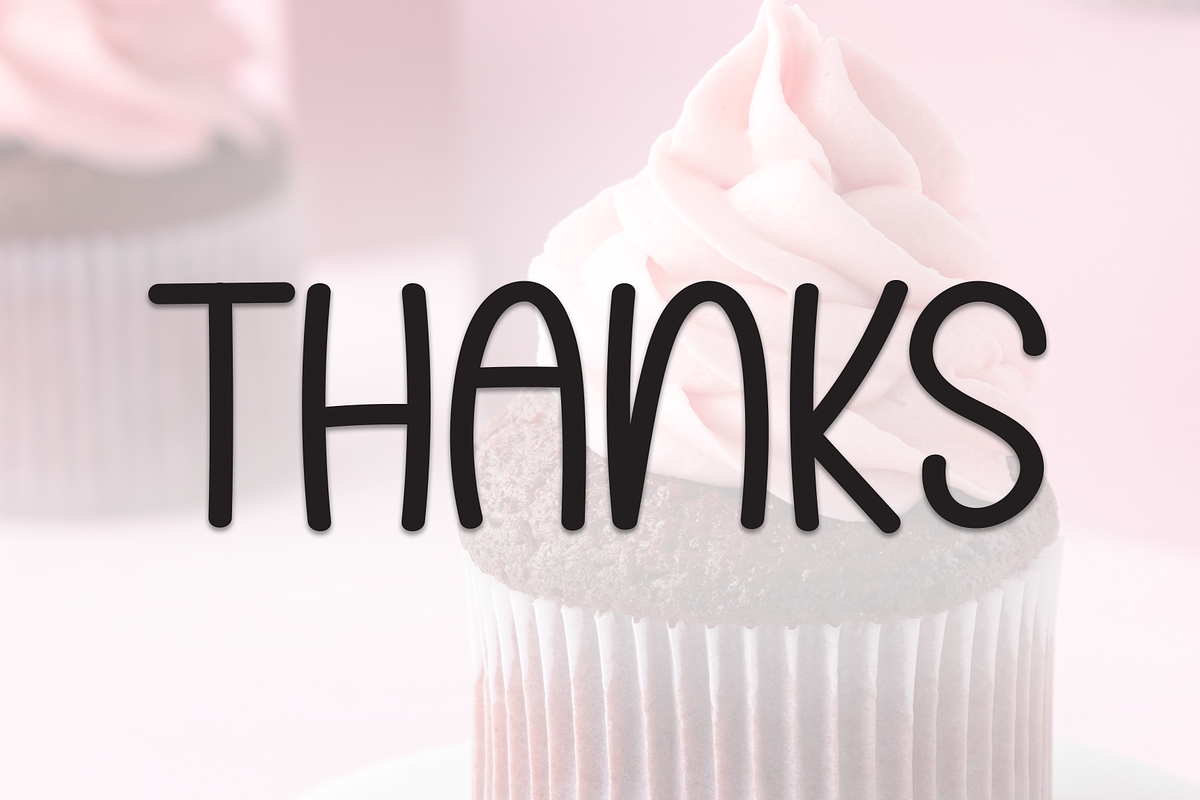 Sweet Cupcake | Script Font, a Script Font by Scratchones (Photo 8 of 8)