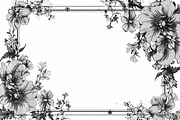 Floral Frame Border Laser Cut Bundle, an Object Graphic by balal (Thumbnail 11 of 15)