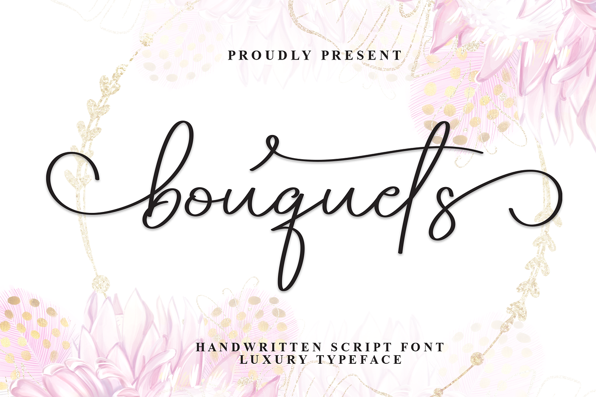 Bouquets | Script Font, a Handwritten Font by Scratchones (Photo 1 of 9)