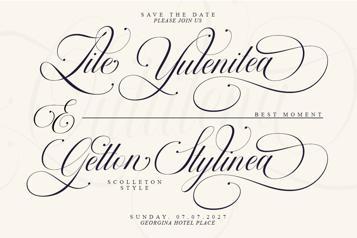 Quttilena Script, a Script Font by IM Studio (Photo 4 of 10)