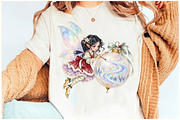 Magical Christmas Fairy Clipart PNG, a Seasonal Illustration by Ink Gallery (Thumbnail 10 of 13)