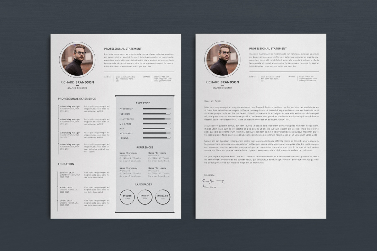 Resume/CV, a Resume Template by Atakana (Photo 3 of 5)