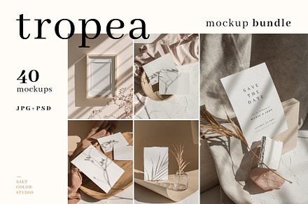 Tropea Photo Mockup Bundle, a Household Mockup by Salt Color Studio
