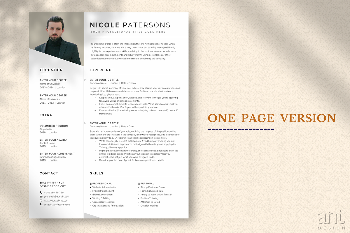 Professional Resume Template preview 2