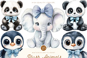 Vintage Plush Animals Clipart Bundle, an Animal Illustration by SparkyDesignsUS (Thumbnail 1 of 9)