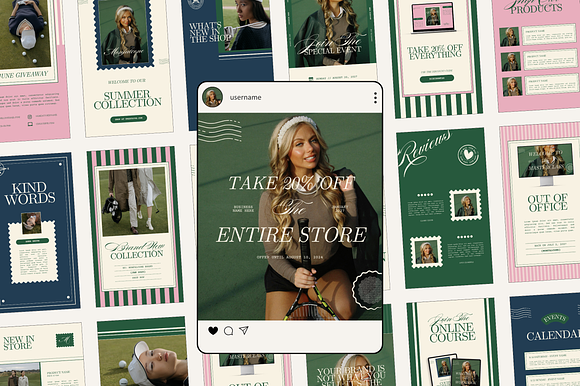 Modern Instagram Stories Posts Canva preview 8