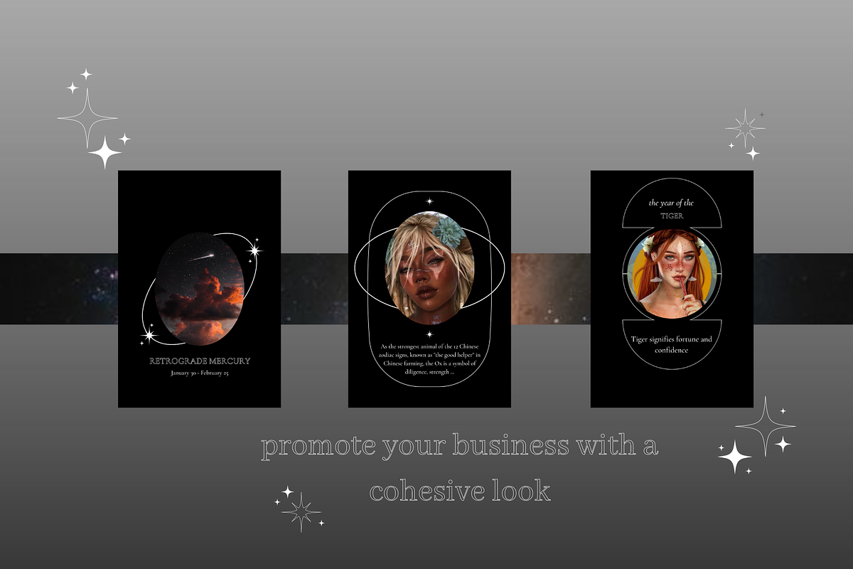 Moon Child Social Media Template, a Social Media Template by The Magic Glow Co. (Photo 2 of 4)