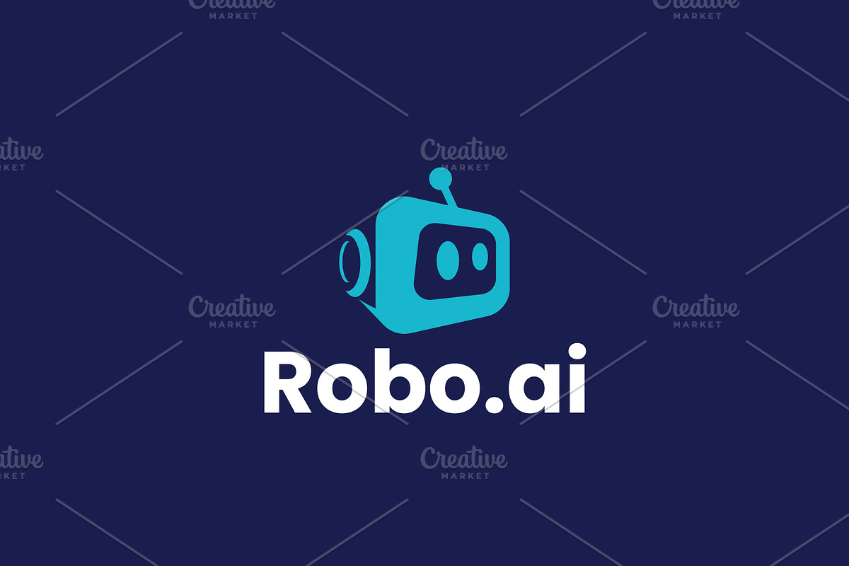 Robotic logo template illustration, a Branding & Logo Template by Dyn Studio (Photo 1 of 2)