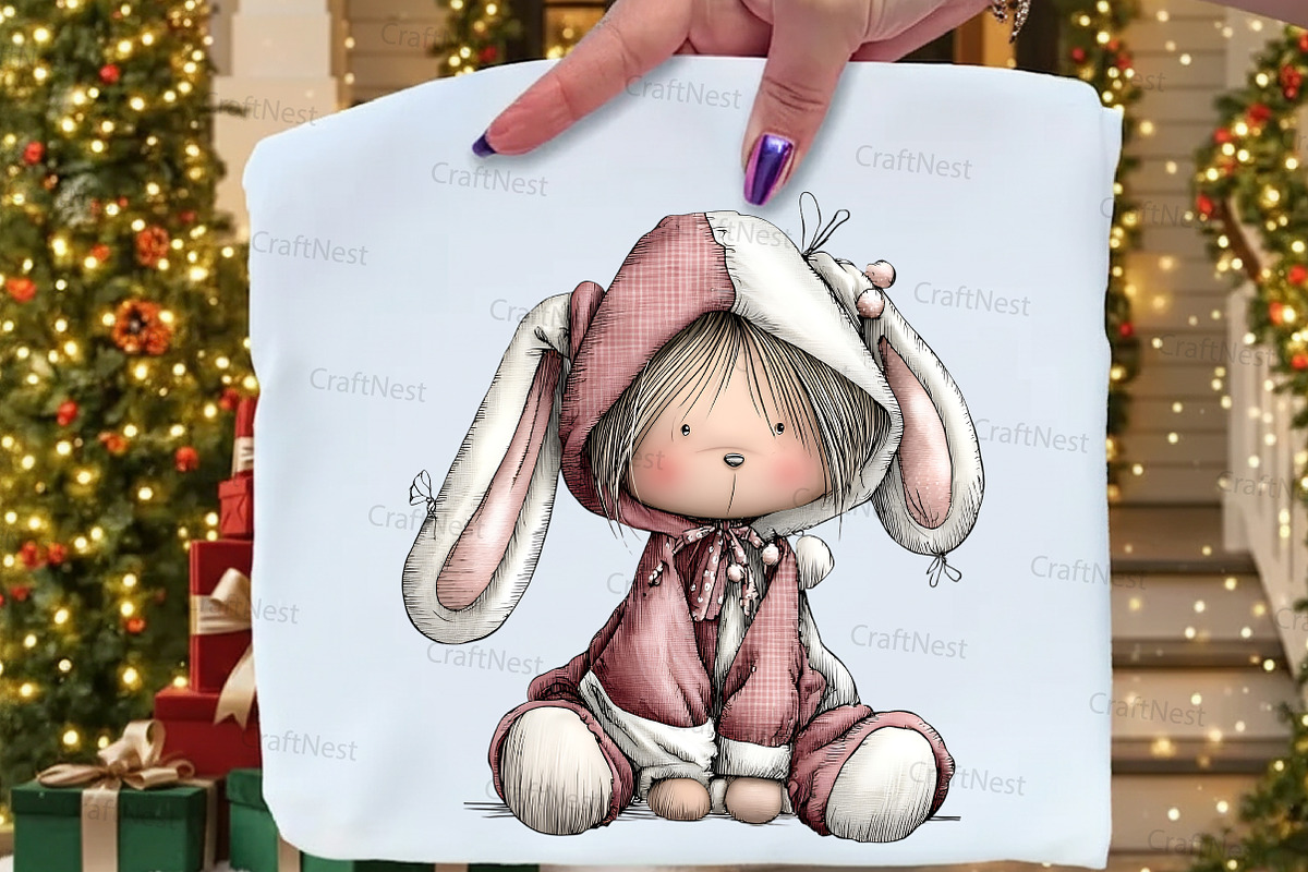 Whimsical Dolls Clipart Bundle, an Illustration by Craft Nest (Photo 5 of 8)