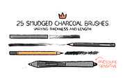 Hand Drawn Charcoal Brushes, a Brush Add-On by Side Project (Thumbnail 3 of 6)
