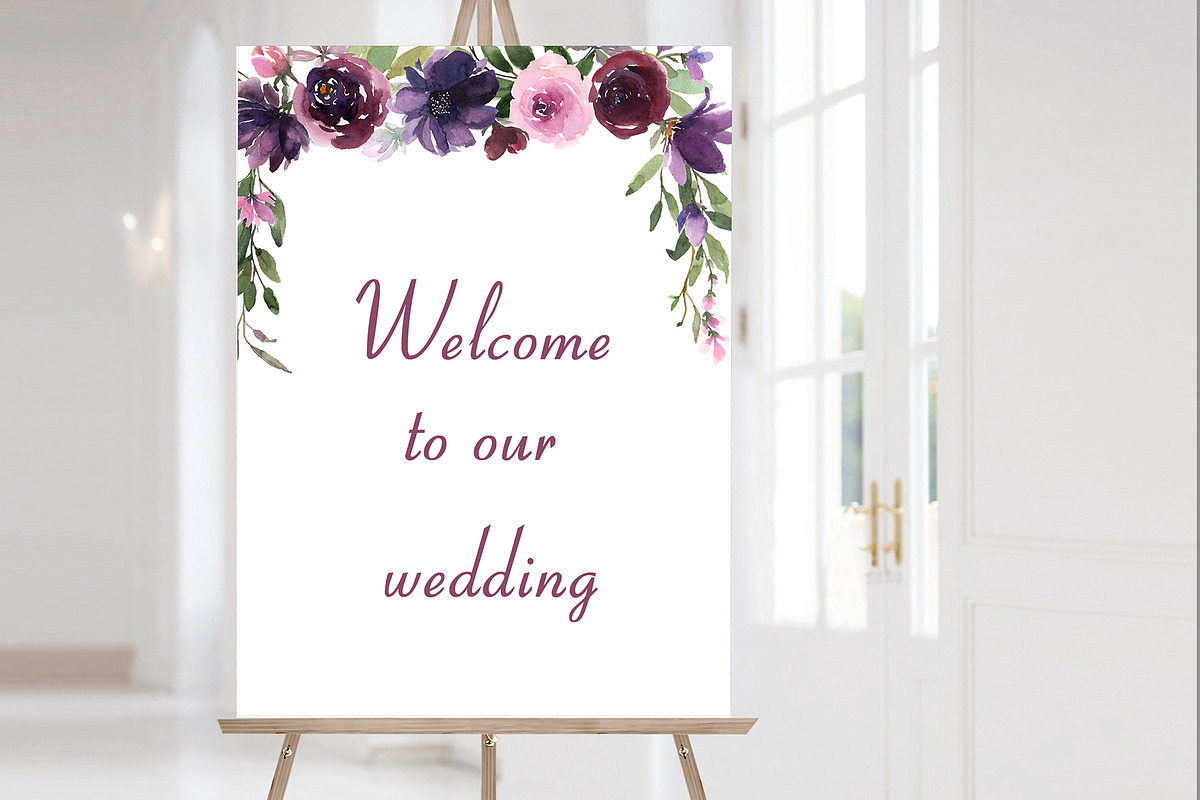 Burgundy & Plum Floral Design Kit, a Texture Illustration by Graphic Blue Bird (Photo 10 of 10)