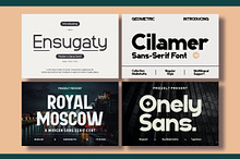 Modern Sans Serif Font Bundle