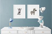 Watercolor zebra clipart, an Illustration by Idressart (Thumbnail 9 of 10)