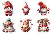 Yarn Crochet Valentines Gnome PNG, an Illustration by SinaCreation (Thumbnail 4 of 11)