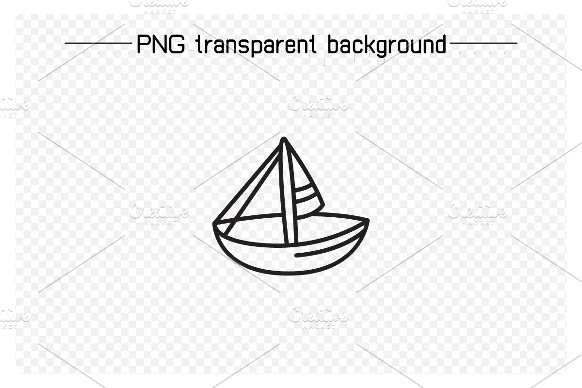 Ship and Boat Line Icons Set, an Outline Icon by Designfour (Photo 2 of 7)