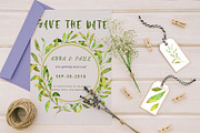 Greenery Collection. Watercolor set, a Decorative Illustration by SaharaArt (Thumbnail 5 of 7)