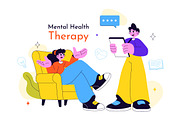 10 Mental Health Therapy Session, a Healthcare Illustration by denayunebgt (Thumbnail 4 of 4)