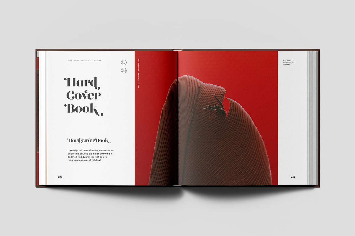 Hard Cover Square Book Mock-up, a Books & Magazine Mockup by Yogurt86 (Photo 8 of 19)