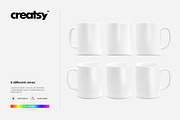 Mug Colored Rim Handle Mockup Set, a Cups & Container Mockup by creatsy2 (Thumbnail 7 of 8)