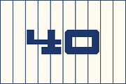 Big Sexy Numeral Set, a Sans Serif Font by Port Design Company (Thumbnail 6 of 7)