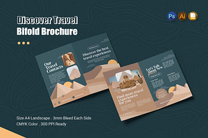 Discover Travel Bifold Brochure, a Brochure Template by Esensifiksi.studio