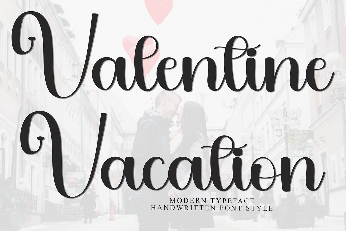 Valentine Vacation, a Font by FreshTypeINK (Photo 1 of 8)