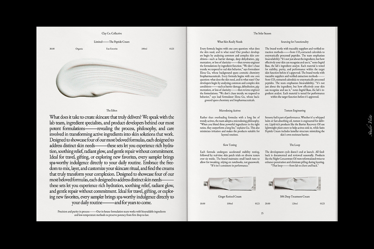 Product Brand Magazine Template⸻Clay, a Magazine Template by Studio Viita (Photo 10 of 11)