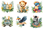 Baby Safari Png, Baby Jungle Animals, an Illustration by CreationArt (Thumbnail 2 of 5)
