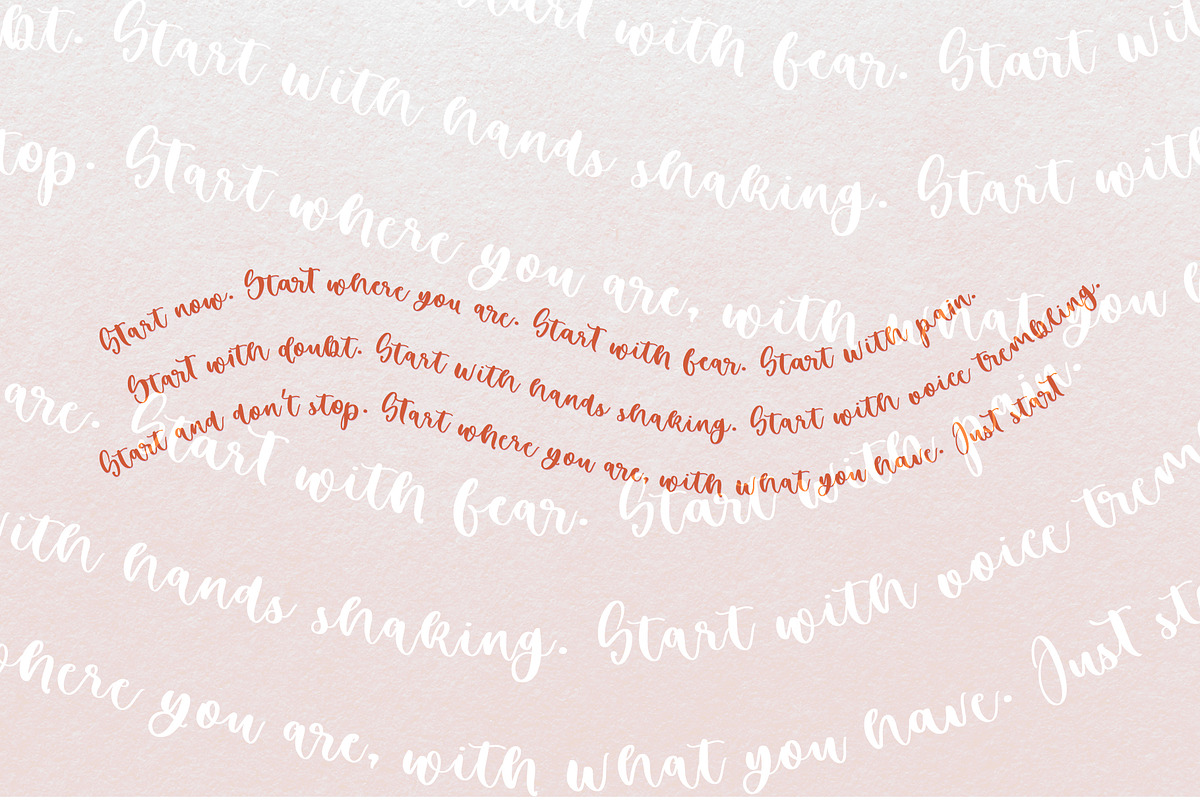 Bohema Pink Handwritten Font, a Script Font by CallMeStasia (Photo 5 of 12)