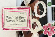 Hand Cut Paper Frames & Cards, an Object Graphic by divanovskaya_nv (Thumbnail 1 of 14)