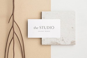 Sand Business Card Photo Mockups