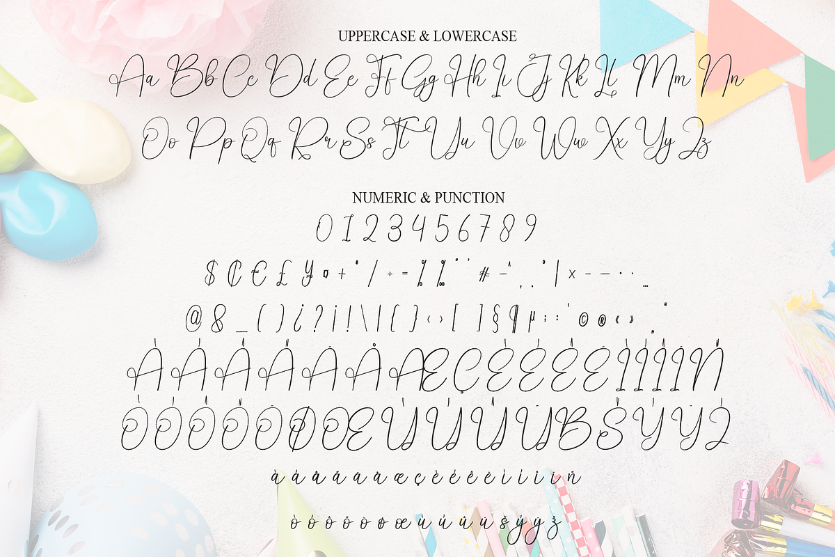 Birthday | Script Font, a Handwritten Font by Scratchones (Photo 7 of 9)