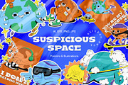 Suspicious Space: illustrations set, an Illustration by marmarina (Thumbnail 1 of 10)