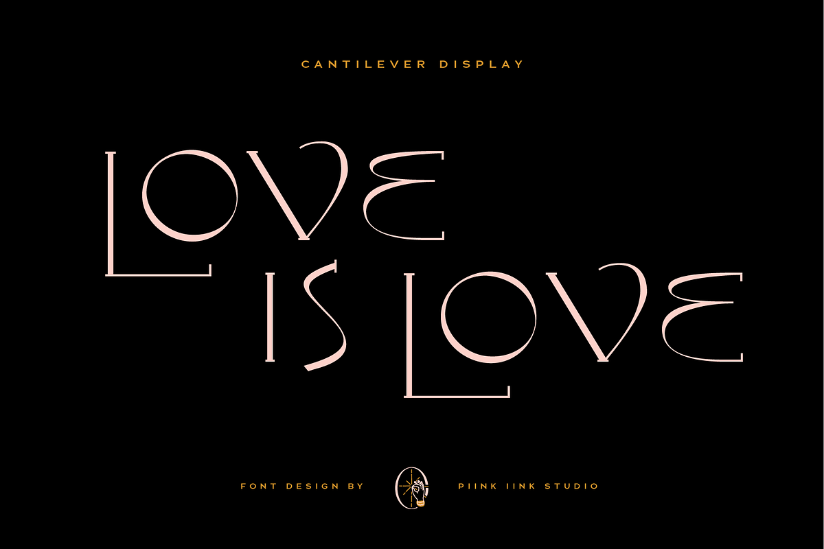 Cantilever Display Font, a Serif Font by PiiNK iiNK STUDiO (Photo 6 of 13)