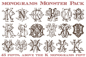 Monster Pack Over 4000 Monograms