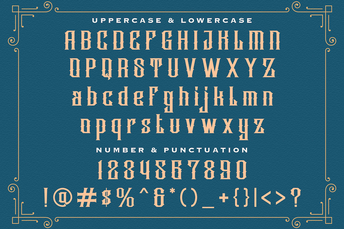Ambrosia - Blackletter Font, a Blackletter Font by StringLabs (Photo 11 of 13)
