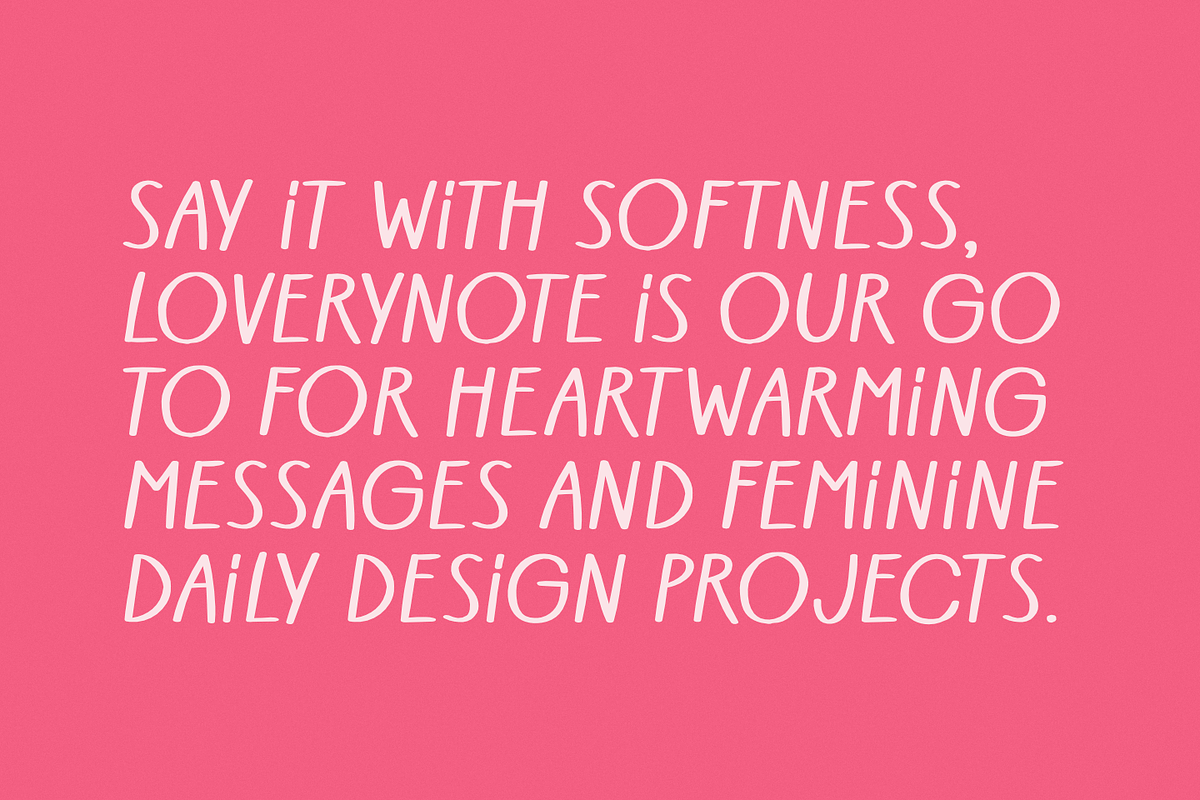 Loverynote – Soft Handwriting Font, a Handwritten Font by TypeTasty Font (Photo 10 of 10)