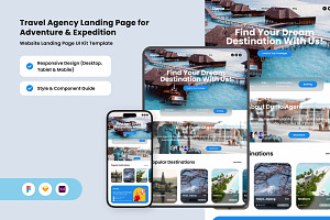 Dunia - Adventure Travel Landing, a Landing Page Template by twinstd