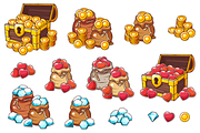 Coins, Gems & Lives - Chest Icons, an Illustration by wowu (Thumbnail 2 of 3)