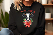 Mooey Christmas PNG, an Illustration by DreamCafeArt (Thumbnail 2 of 7)