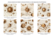 CELESTIAL AFFAIR SEAMLESS PATTERNS, a Pattern Graphic by LUSH Studio (Thumbnail 2 of 6)