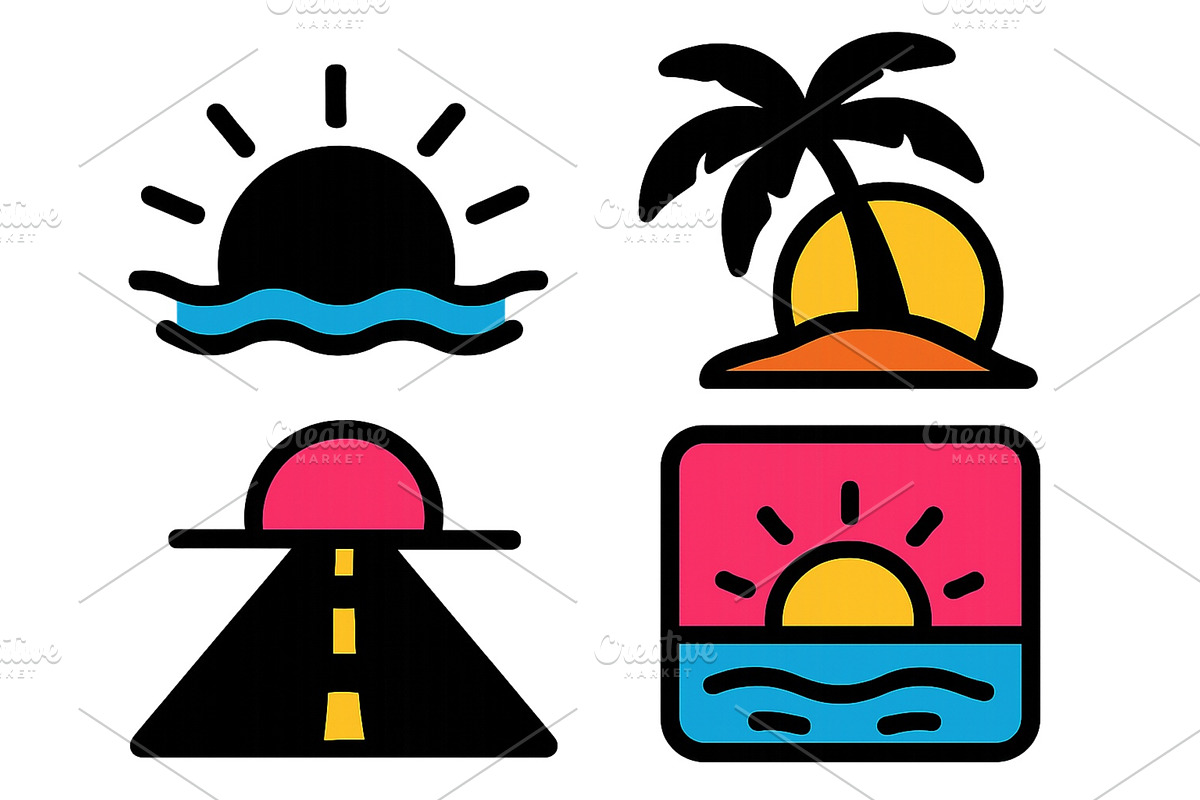 Colorful vector illustrations of, an Illustration by ZinetroN