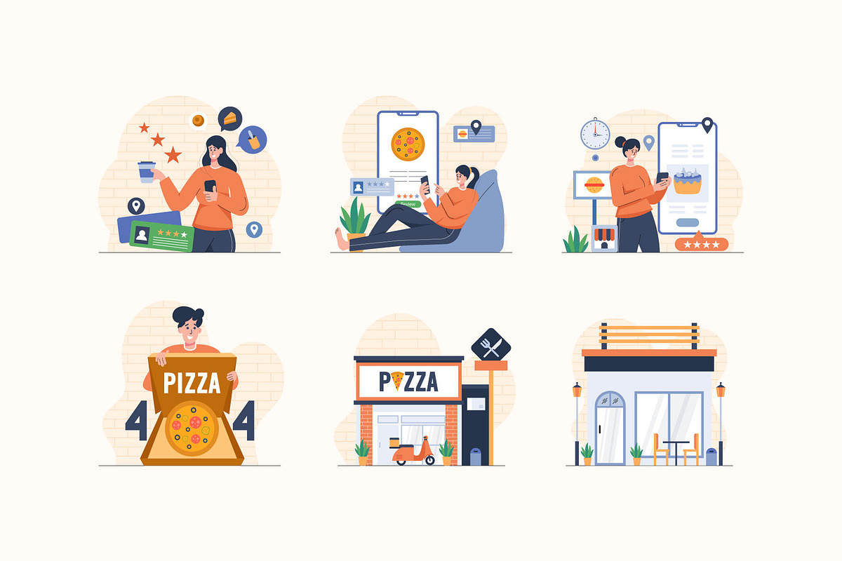Restaurant Illustrations, a Templates & Theme by Triangle Squad (Photo 4 of 4)