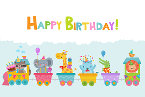 Birthday Animals Train