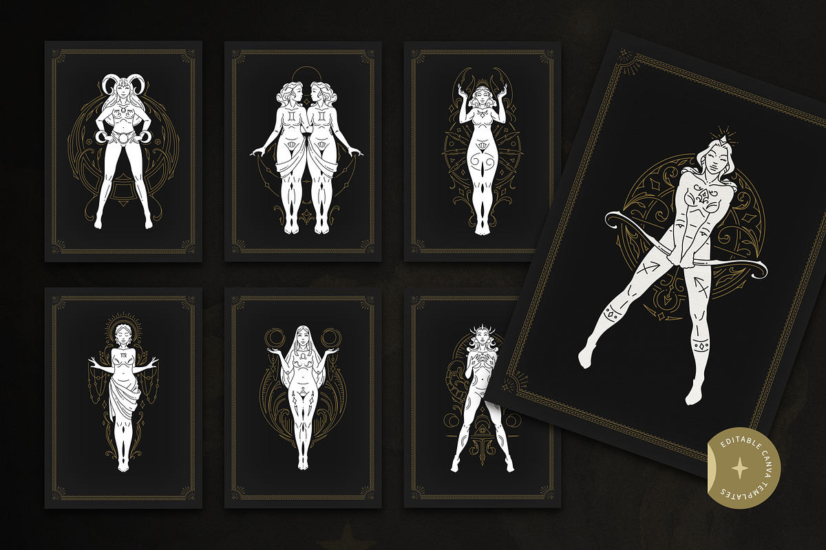 Zodiac Collection | Canva, a Card Template by Vasya Kobelev (Photo 2 of 7)