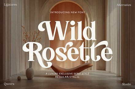 Wild Rosette - Modern Retro Serif, a Serif Font by Qweera Studio