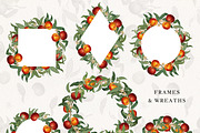 Vintage Peach Graphic Collection #01, a Decorative Illustration by Olga Begak Art & Design (Thumbnail 4 of 9)